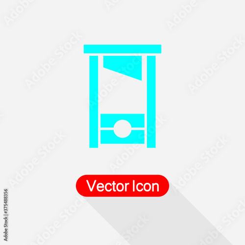 Guillotine Icon Vector Illustration Eps10