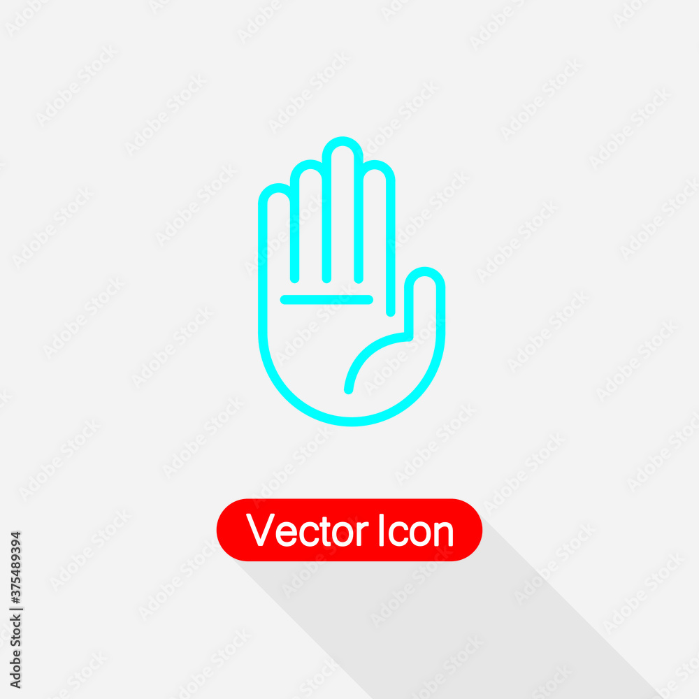 Hand Icon, Palm Symbol Hand Stop Icon, Hand Icon Vector Illustration Eps10 Hand Icon, Palm Symbol Hand Stop Icon, Hand Icon Vector Illustration Eps10