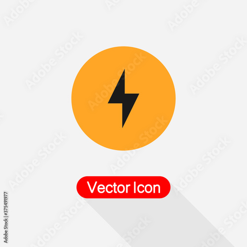 Free Download Lightning Icon, Energy Icon, Electricity Icon Vector Illustration Eps10 - GFXLoad