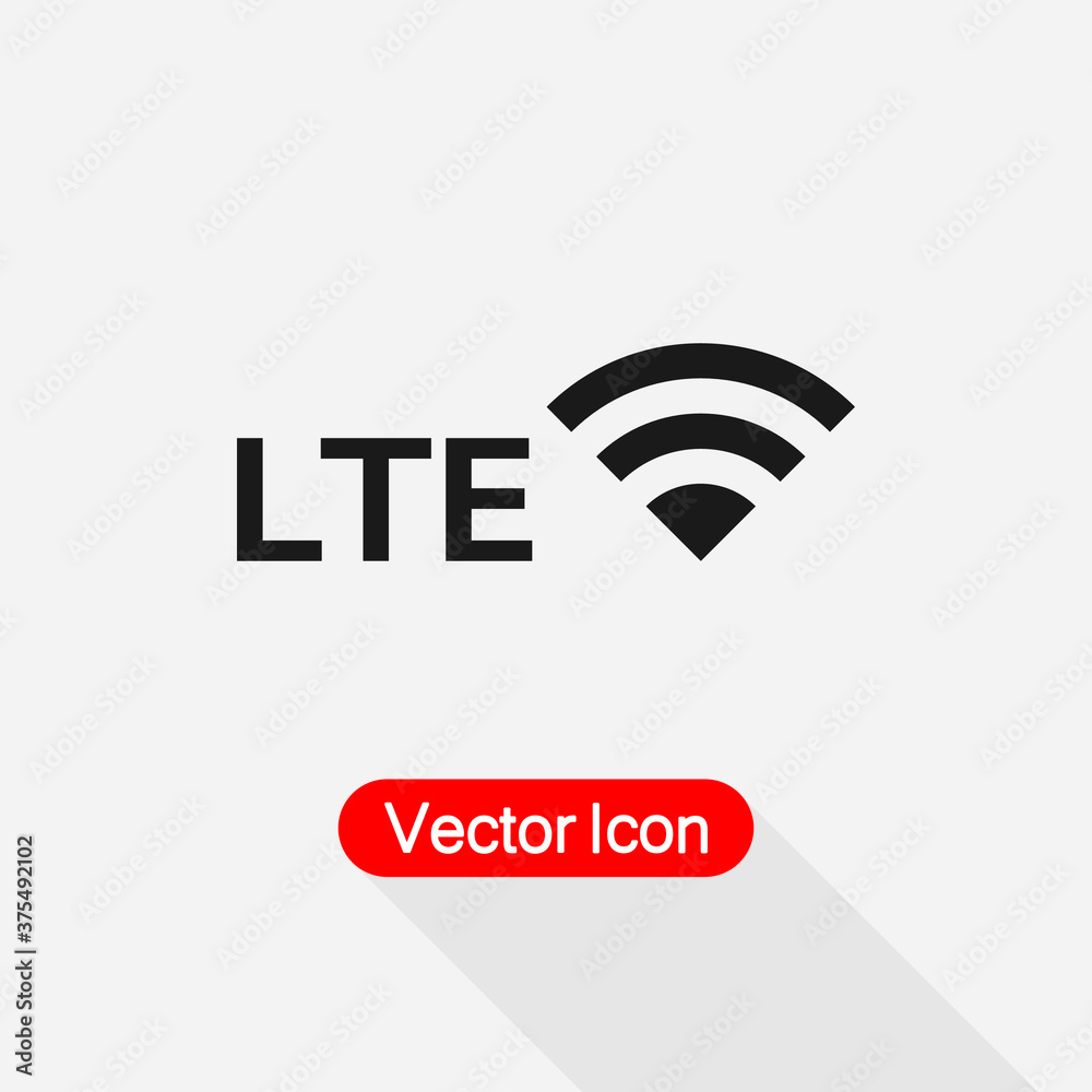 LTE Network Icon Vector Illustration Eps10 LTE Network Icon Vector Illustration Eps10
