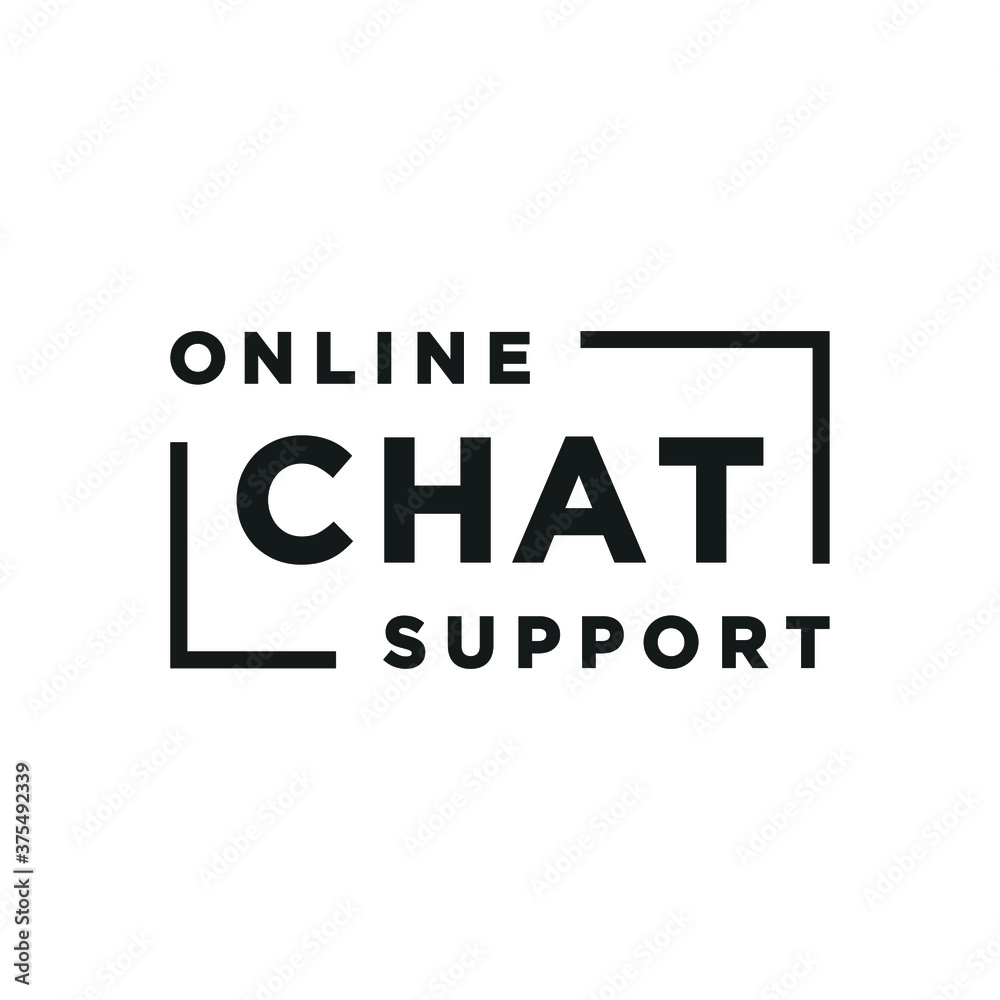 Online Chat Support Text Vector Illustration Background