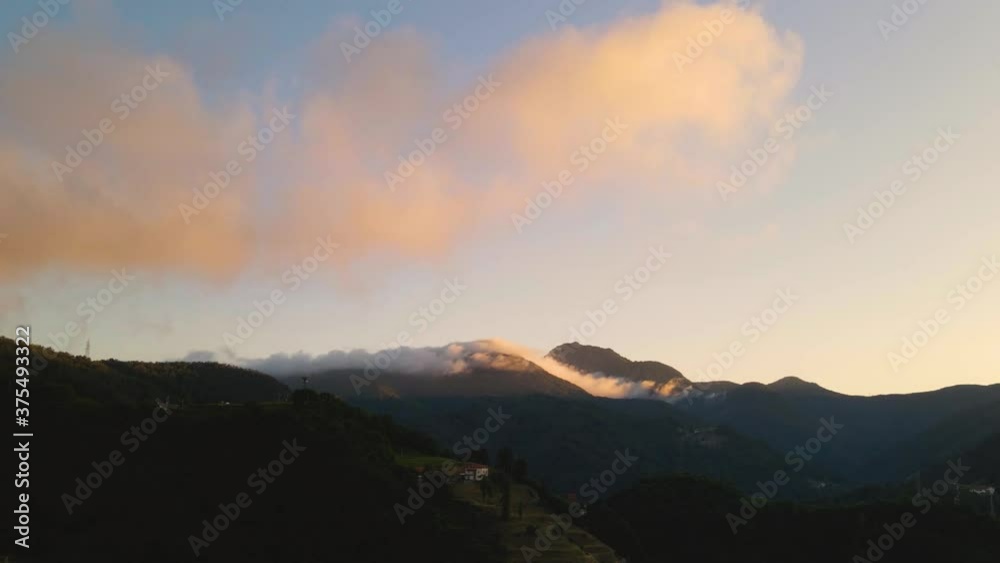 hyperlapse on the alps with clouds hyperlapse on the alps with clouds