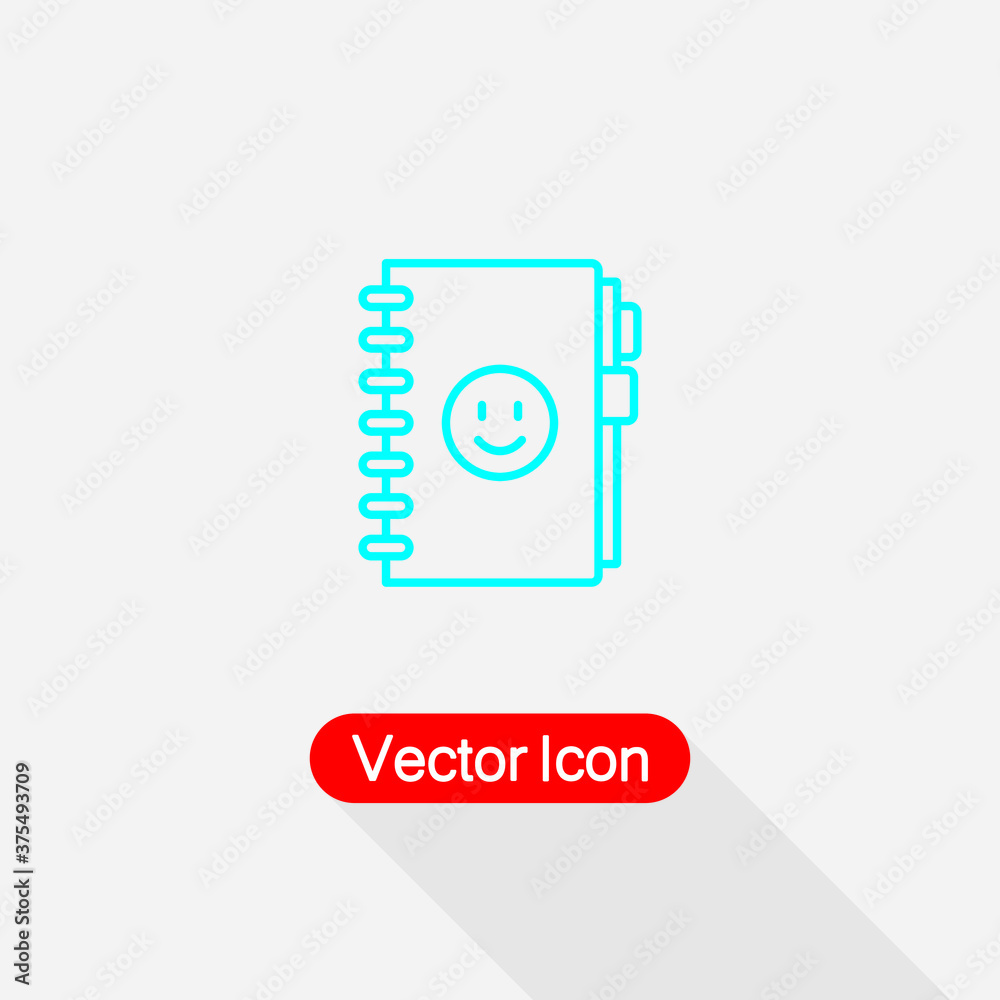 Note Book Icon, Diary Icon Vector Illustration Eps10 Note Book Icon, Diary Icon Vector Illustration Eps10