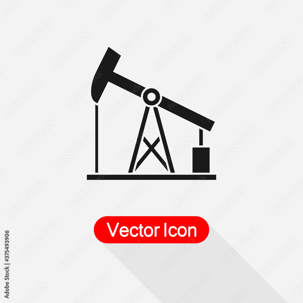 Oil Derrick Icon Vector Illustration Eps10 Oil Derrick Icon Vector Illustration Eps10