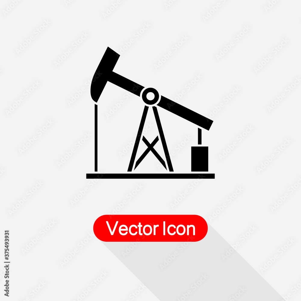 Oil Derrick Icon Vector Illustration Eps10 Oil Derrick Icon Vector Illustration Eps10