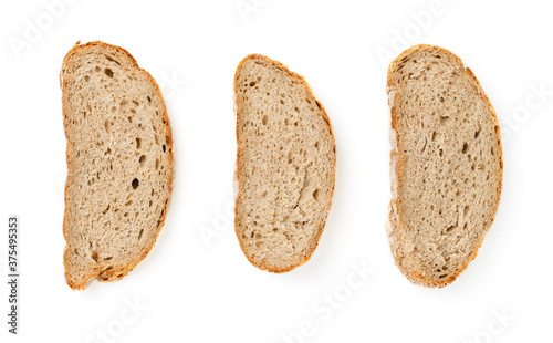 Print op canvas sliced toast bread