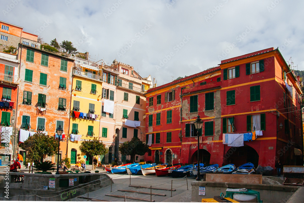 Vernazza Harbour Area in Italy