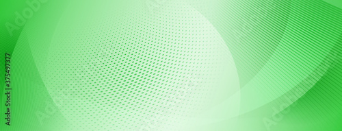 Abstract halftone background of small dots and wavy lines in green colors