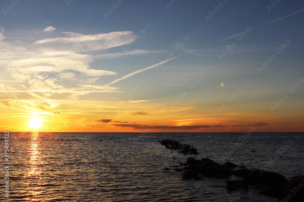 Fototapeta premium Sonnenuntergang Gotland