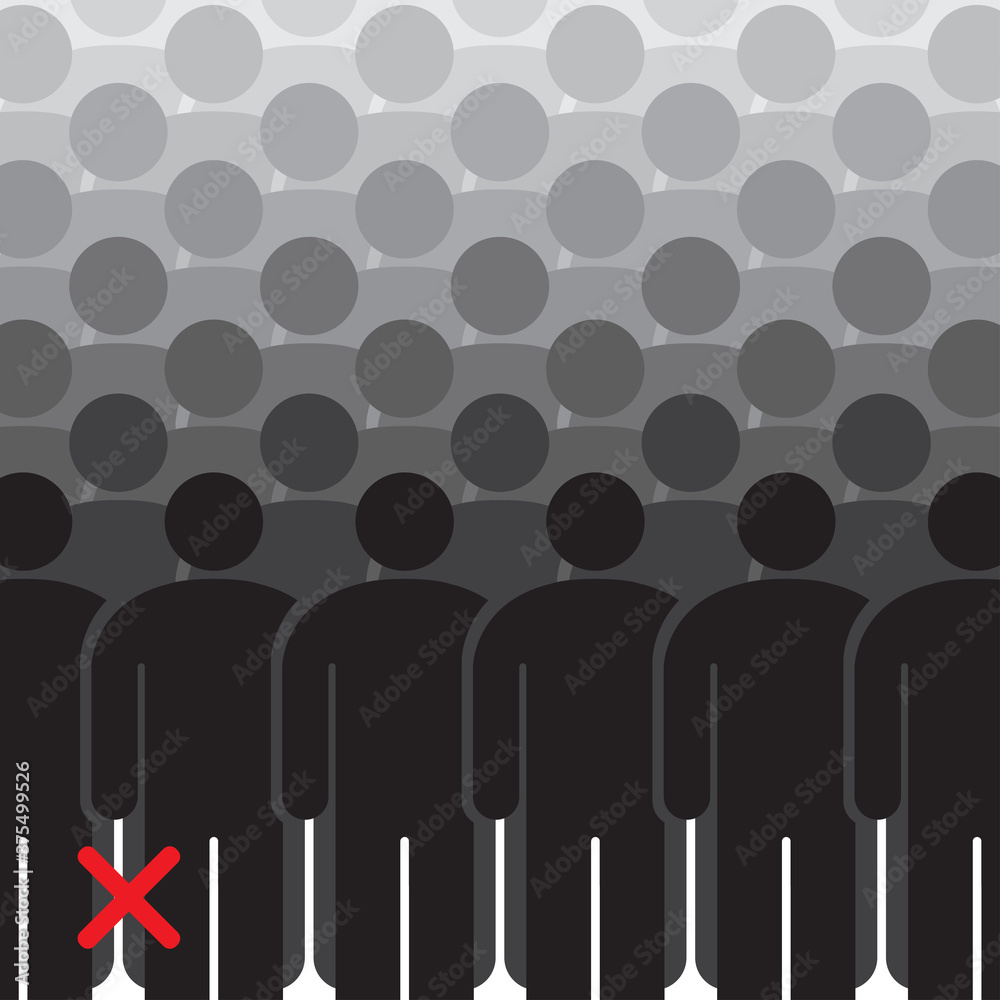 icon design prohibited from grouping, away crowd, physical distance, danger symbol icon design prohibited from grouping, away crowd, physical distance, danger symbol