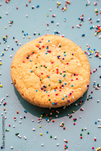 Party cookie with sprinkles