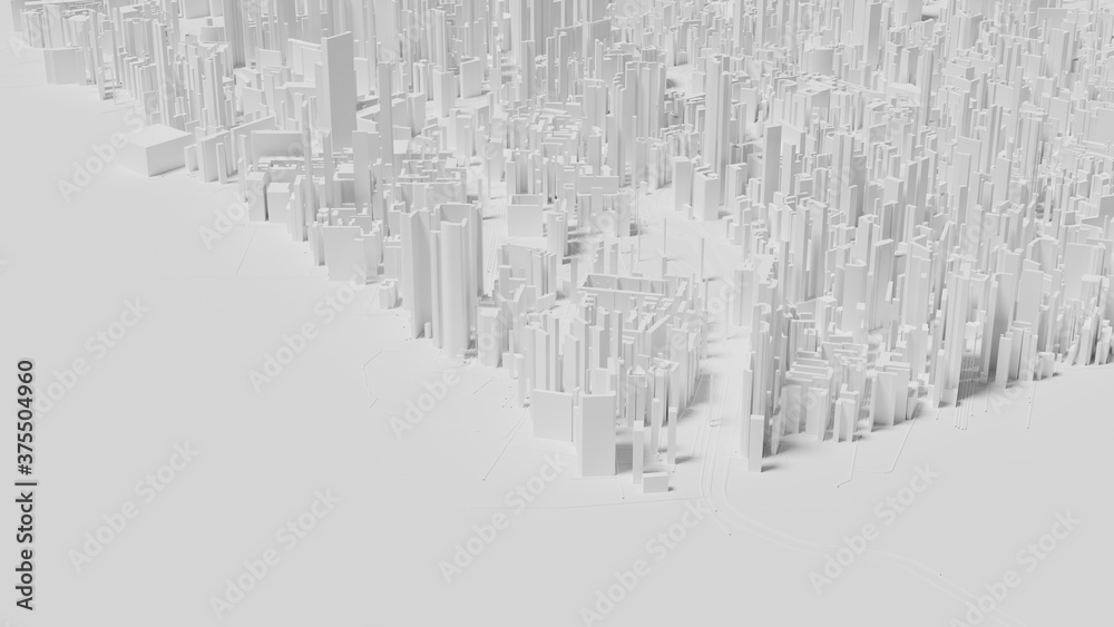 3D Render. Smart city and Urban landscape. City Top View of landscape Building. city model and city metropolis architectural landscape. 3D Render. Smart city and Urban landscape. City Top View of landscape Building. city model and city metropolis architectural landscape.