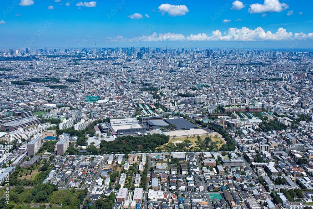 Fototapeta premium 馬事公苑・空撮