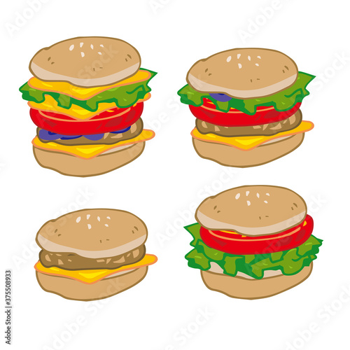 ハンバーガー　4種類