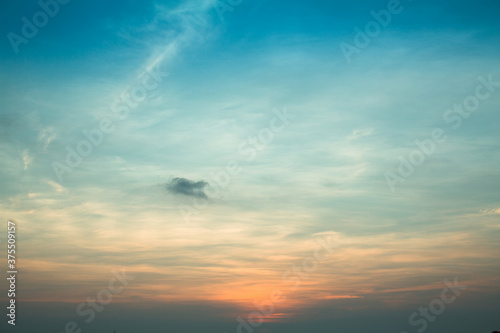 Beautiful blue sky before sunset. © De Visu