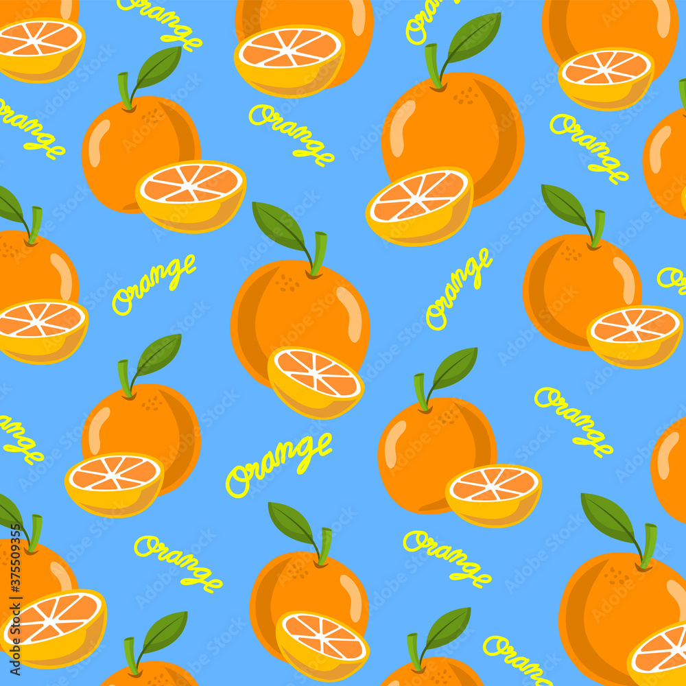 seamless pattern with oranges seamless pattern with oranges