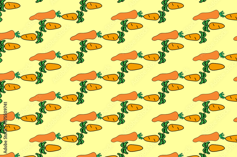 carrot smales pattern. suitable for wallpapers and backgrounds
