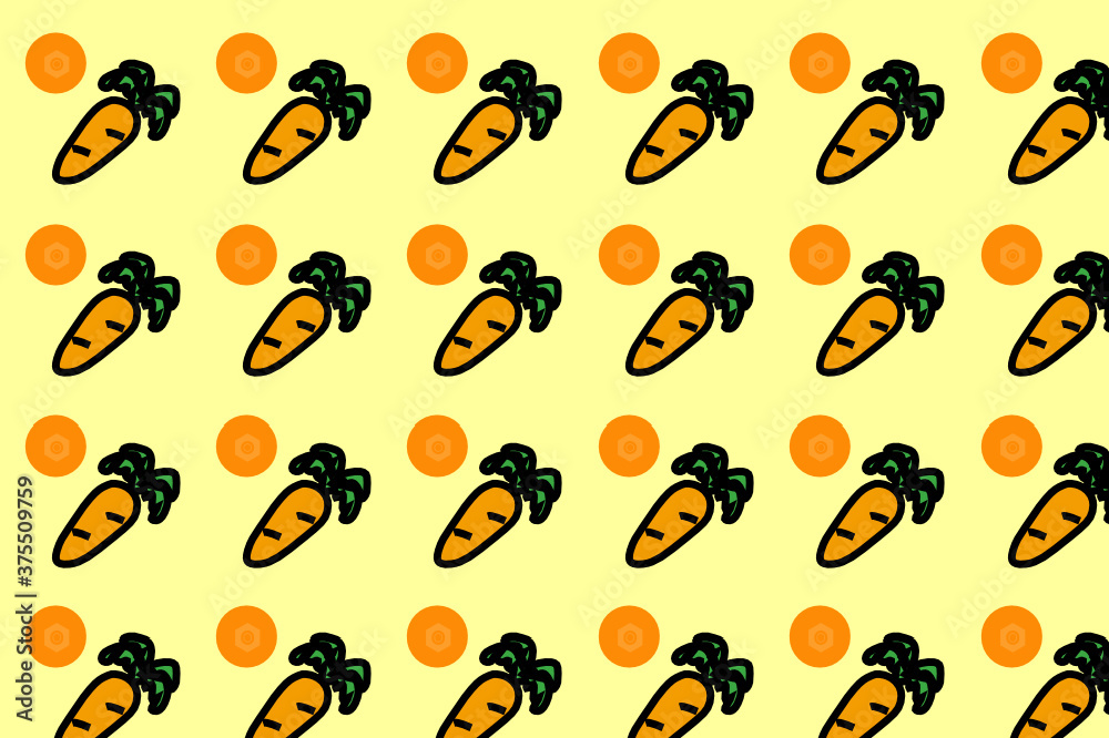 carrot smales pattern. suitable for wallpapers and backgrounds
