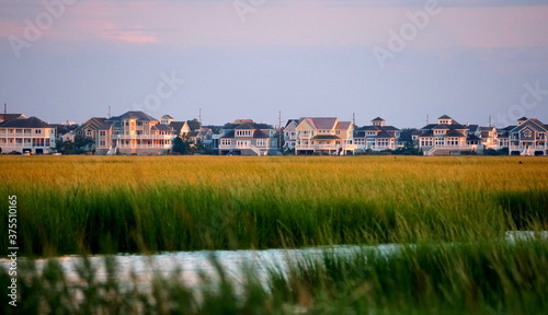 Beautiful waterfront homes by the bay near Bethany Beach, Delaware, U.S photo