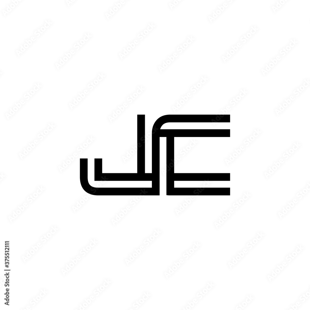 initial letter jc line stroke logo modern initial letter jc line stroke logo modern