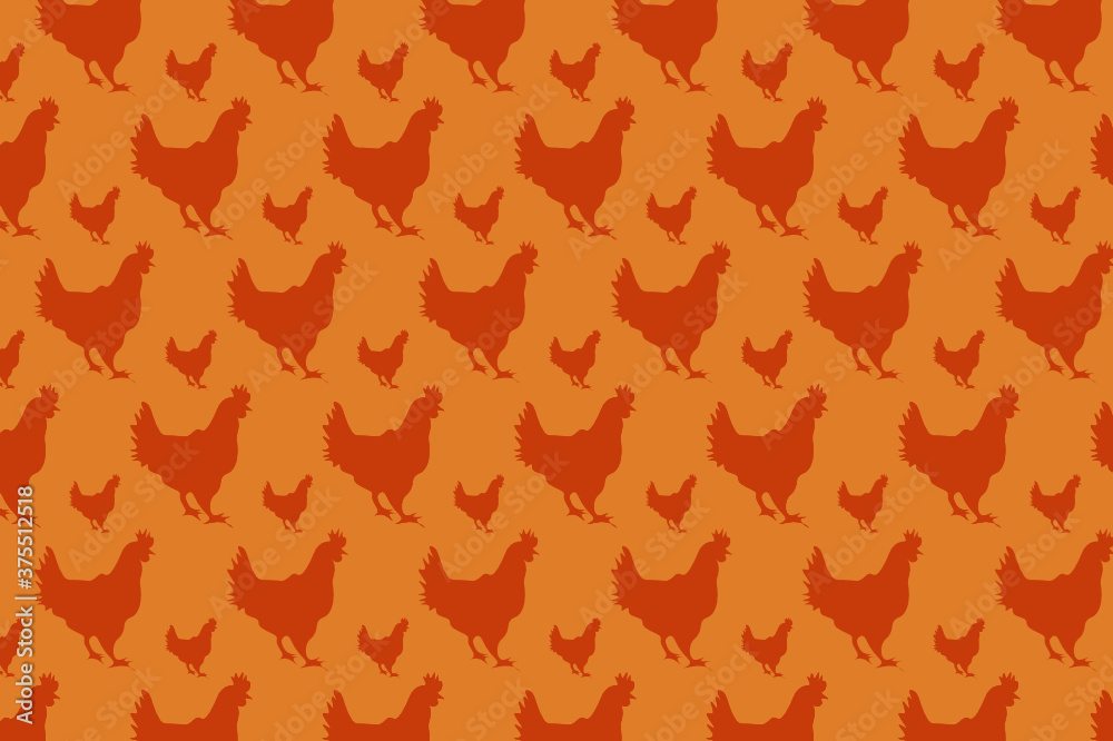 Sakura smales rooster pattern. suitable for wallpapers and backgrounds Sakura smales rooster pattern. suitable for wallpapers and backgrounds