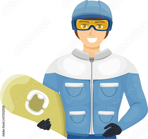 Teen Guy Snow Board Helmet ...