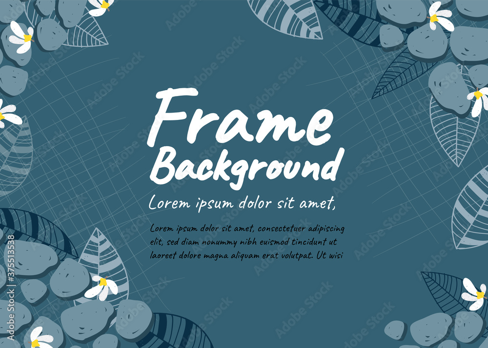 Fototapeta premium nature frame background concept illustration vector design 6