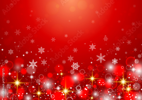 雪の結晶 クリスマス用背景 © IWOZON