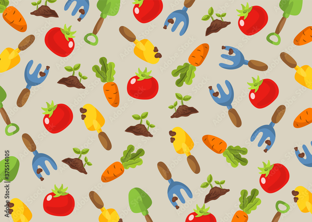 garden pattern background concept illustration vector design 8 garden pattern background concept illustration vector design 8
