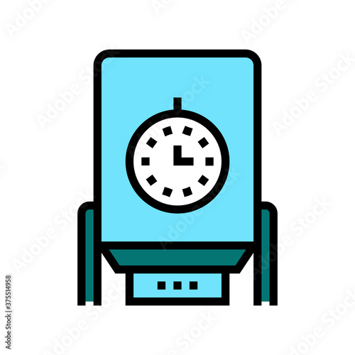 paper chips dryer machine color icon vector. paper chips dryer machine sign. isolated symbol illustration