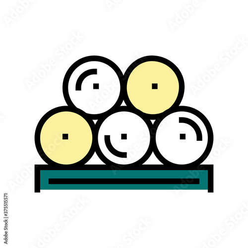 paper rolls product color icon vector. paper rolls product sign. isolated symbol illustration
