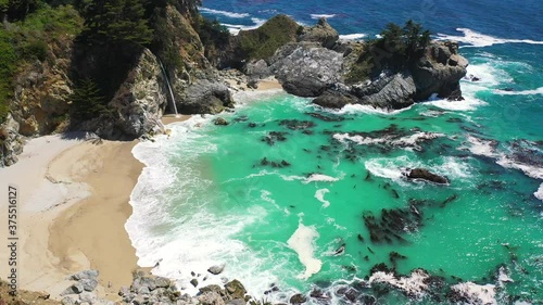 aerial view of the coast