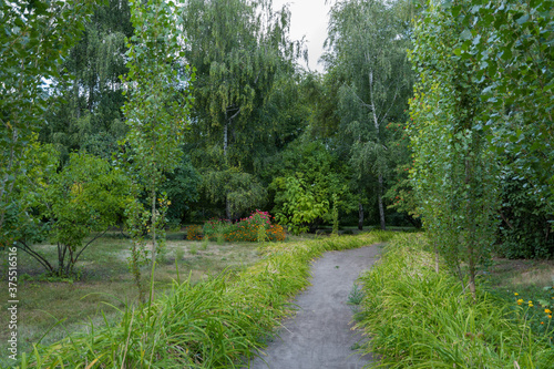 Obraz na płótnie Park alleys in the estate of the composer S. V. Rachmaninoff. w salonie