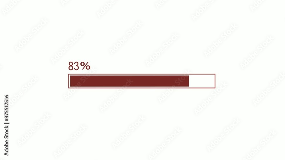 Amazing red dark waiting loading bar animation video footage on white background Amazing red dark waiting loading bar animation video footage on white background