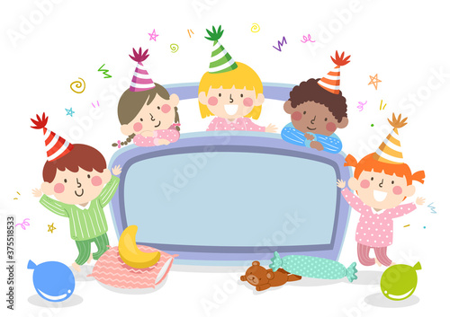 Kids Bedroom Party Bed Boar...