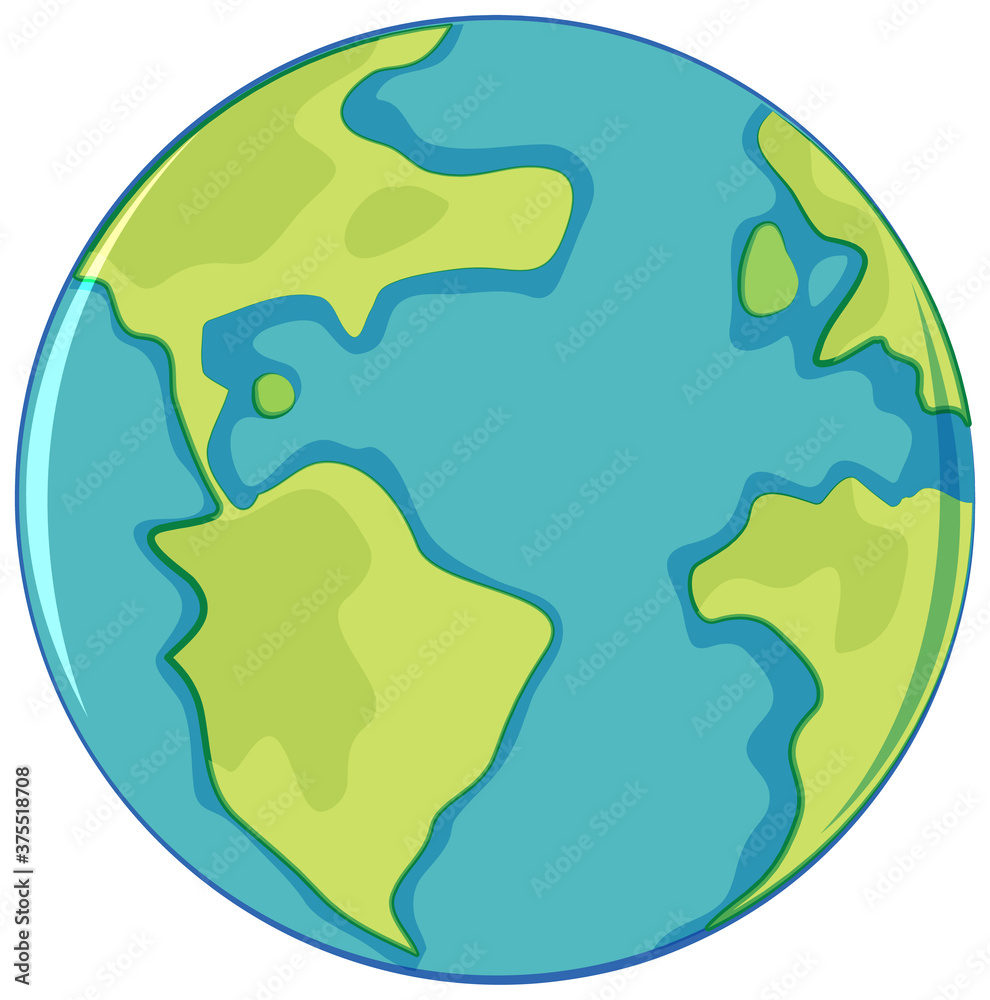 Earth globe icon isolated