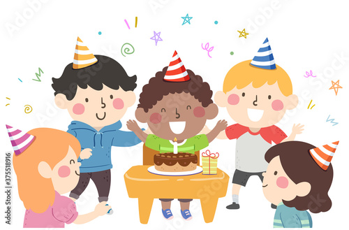 Kids Desk Birthday Party Ca...