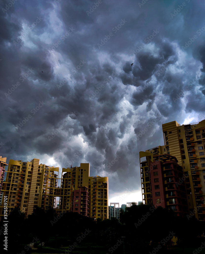 Fototapeta premium Cloud formation after the rain 