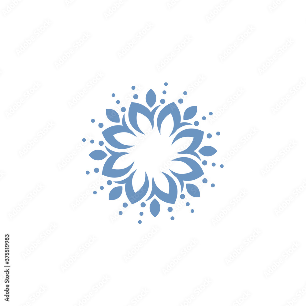illustration vector graphic of flower bloom logo design illustration vector graphic of flower bloom logo design