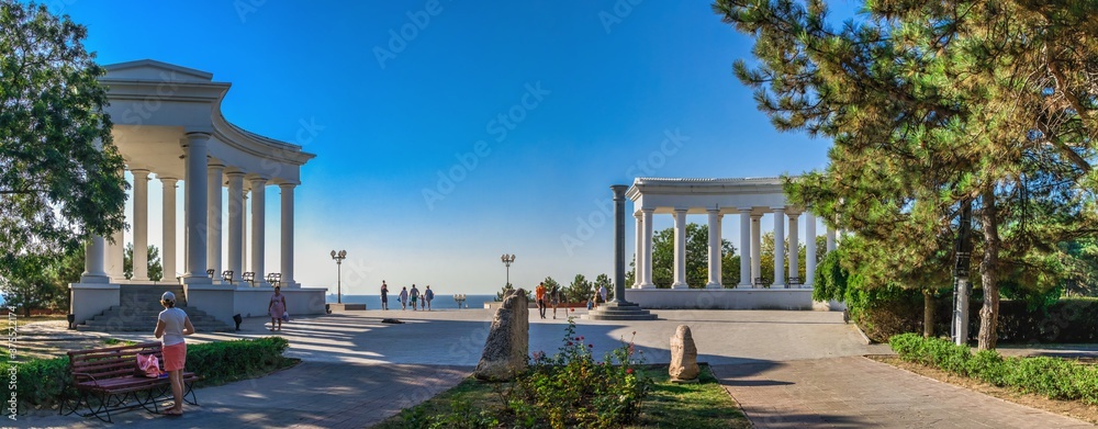 Obraz premium Seaside park in Chernomorsk, Ukraine