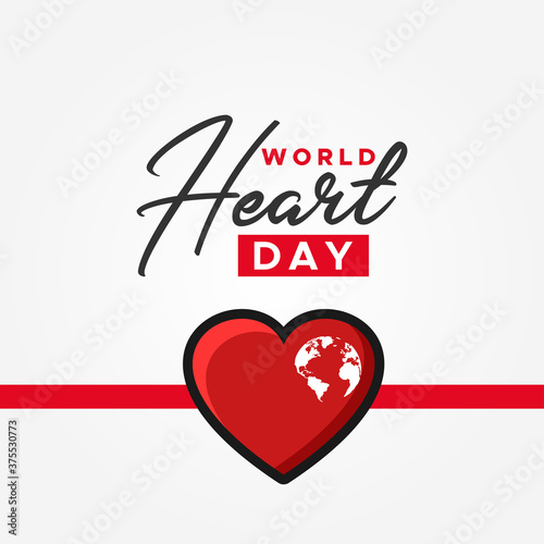 World Heart Day Vector Design Illustration