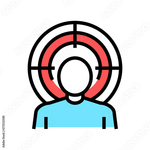mania psychological problems color icon vector. mania psychological problems sign. isolated symbol illustration