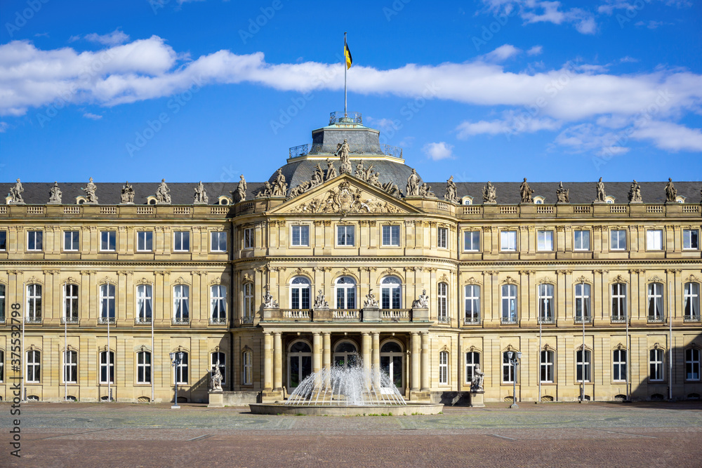 new castle in Stuttgart south Germany