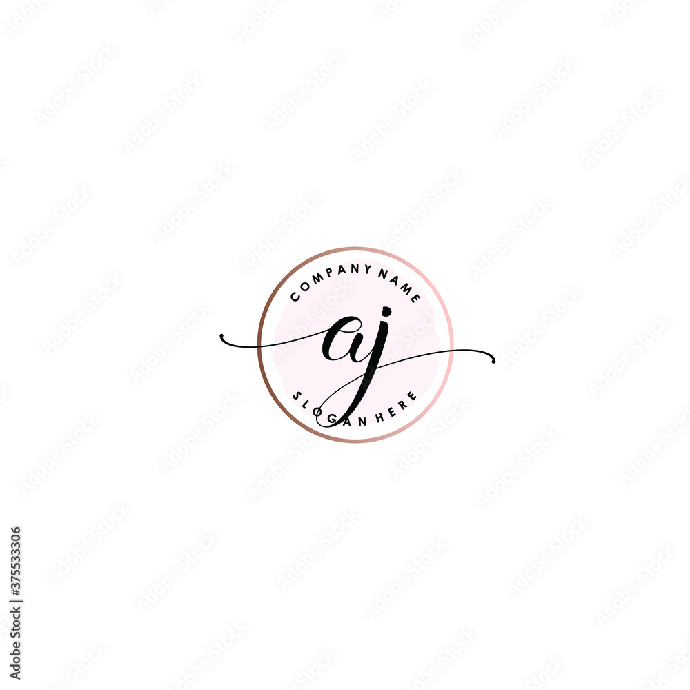 AJ Initial handwriting logo template vector
AJ Initial handwriting logo template vector