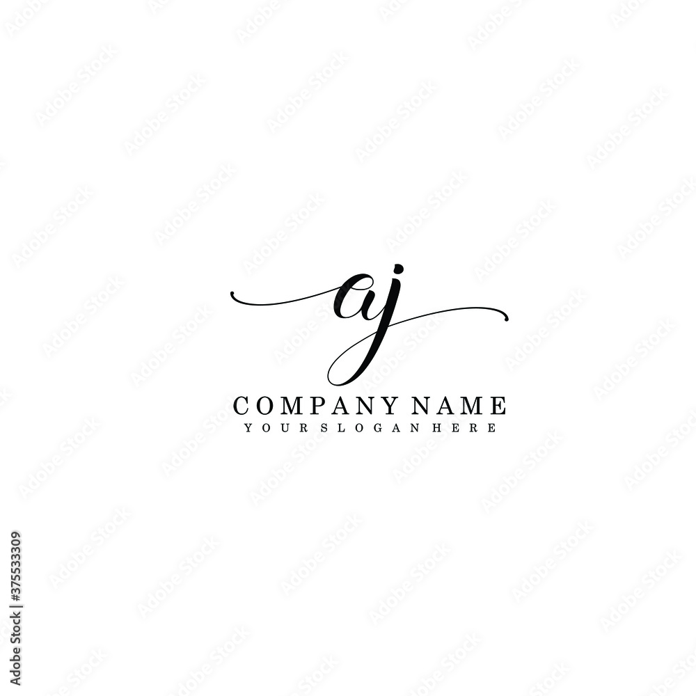 AJ Initial handwriting logo template vector
AJ Initial handwriting logo template vector
