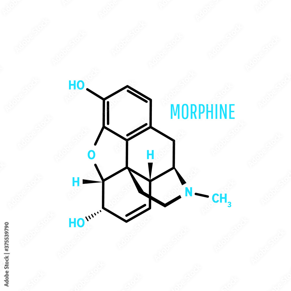 Structural chemical formula and molecule model on white background. Vector illustration Structural chemical formula and molecule model on white background. Vector illustration