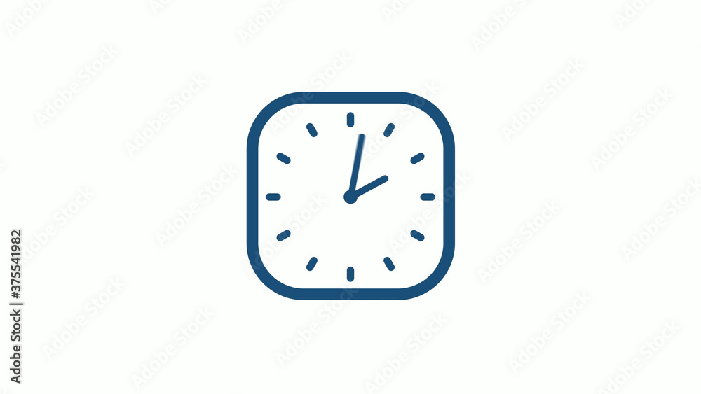 Aqua dark 12 hours counting down clock icon on white background,clock icon Aqua dark 12 hours counting down clock icon on white background,clock icon