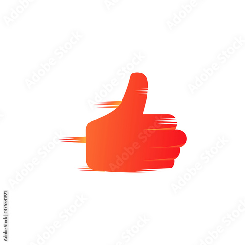 quick thumbs vector design template illustration