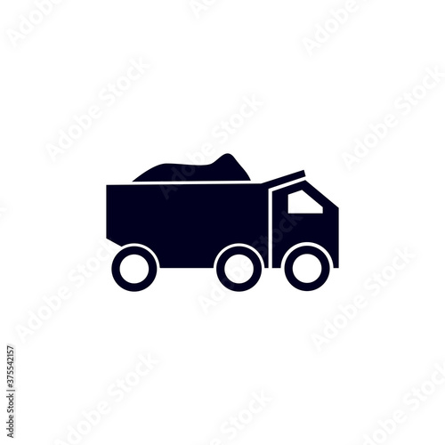 sand truck vector design template illustration