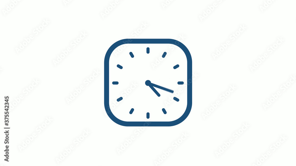 Aqua dark 12 hours counting down clock icon on white background,clock icon Aqua dark 12 hours counting down clock icon on white background,clock icon